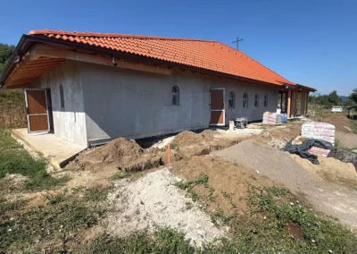 Capela Brateiu – clădirea în timpul lucrărilor (2)