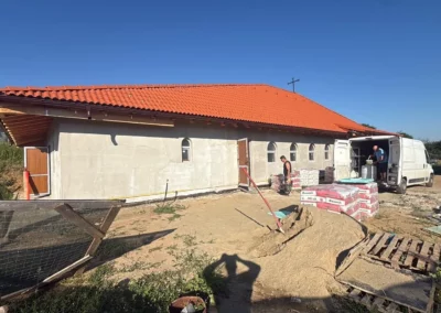 Capela Brateiu – clădirea în timpul lucrărilor (3)