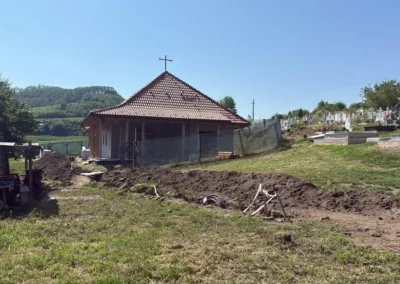 Capela Brateiu – clădirea în timpul lucrărilor (4)